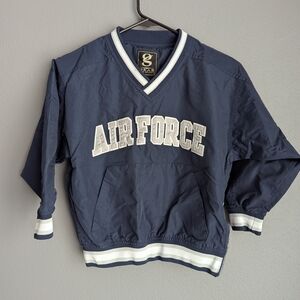 Gear For Sports Navy and White Air Force Pullover Windbreaker - Kids
